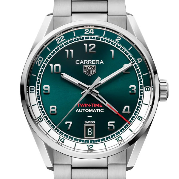 Travel Watch Tag Heuer Carrera Date Twin Time