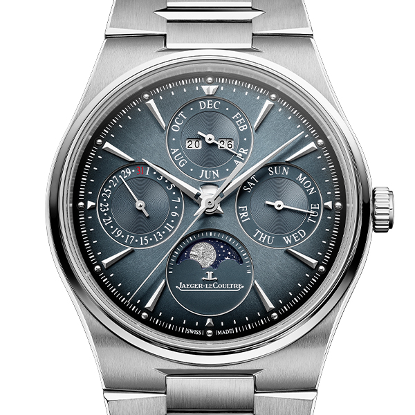 Integrated Bracelet Watch Jaeger-LeCoultre Master Control Chronomètre Perpetual Calendar