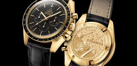 Omega Speedmaster Moonwatch Professional Chronograph Starmus Science Award Gold