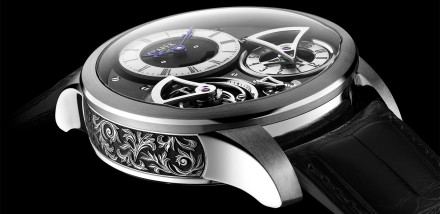 Introducing Czapek & Cie’s Place Vendome Tourbillon Suspendu ‘Ici Et Ailleurs’ with “Acanthus Leaf” engraving