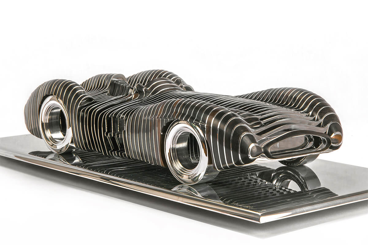 Antoine Dufilho's Dynamic Car Sculptures at the MAD Gallery