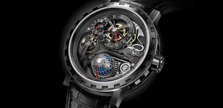 Introducing the DeWitt Academia Hour Planet Titanium Black DLC Watch