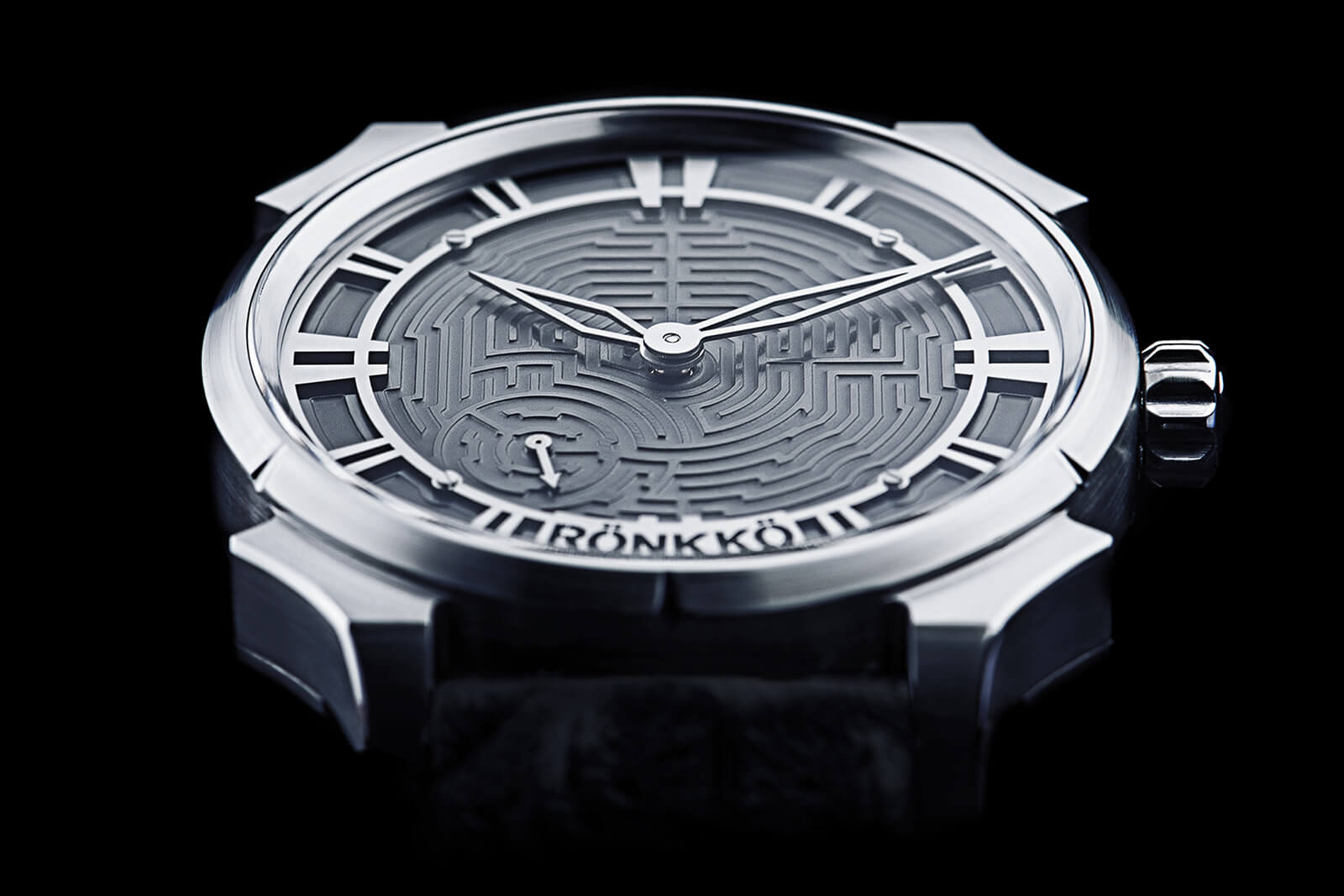 Rönkkö Steel Labyrinth Watch