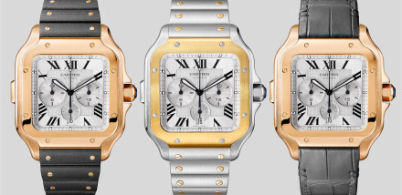 Introducing the Santos de Cartier Chronograph and Squelette Noctambule