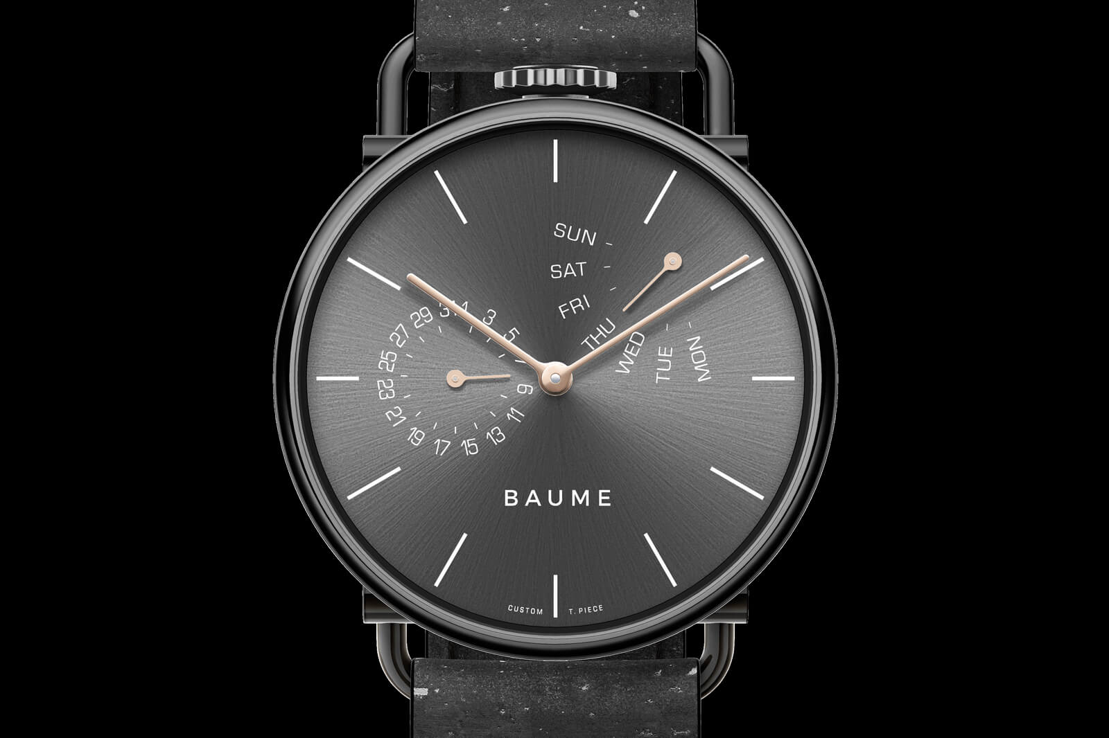 Baume Custom 41mm Retrograde Miyota Black Watch