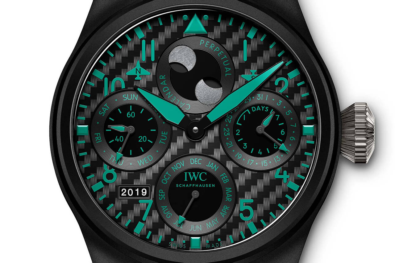 IWC Big Pilot’s “Mercedes-AMG Petronas Motorsport” Perpetual Calendar and Pilot’s Chronograph