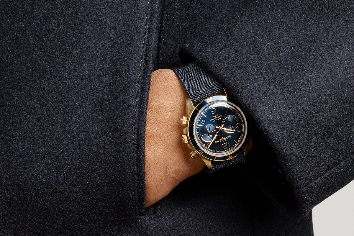 Bell & Ross BR V2-94 Aéronavale Bronze Watch