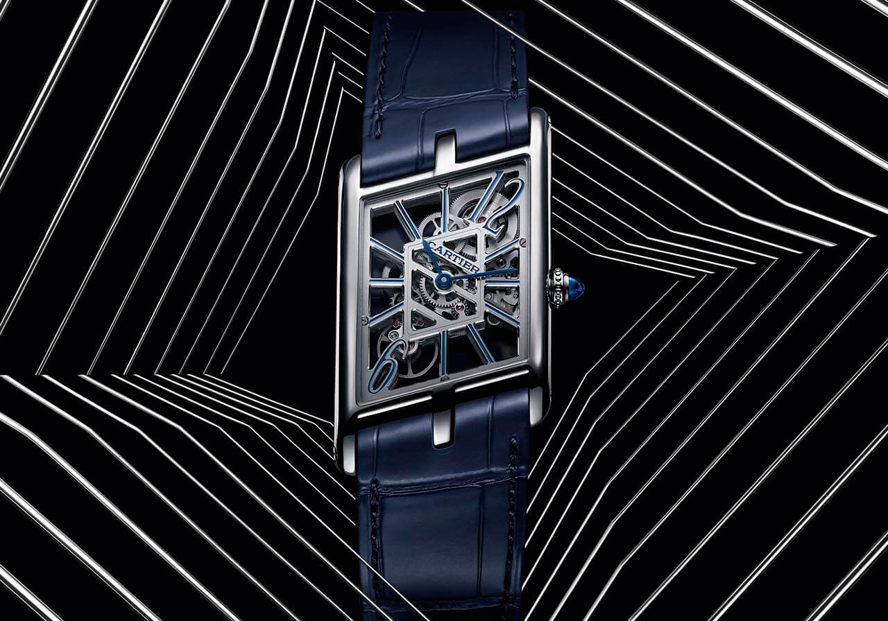 Cartier Privé Tank Asymétrique Skeleton Platinum