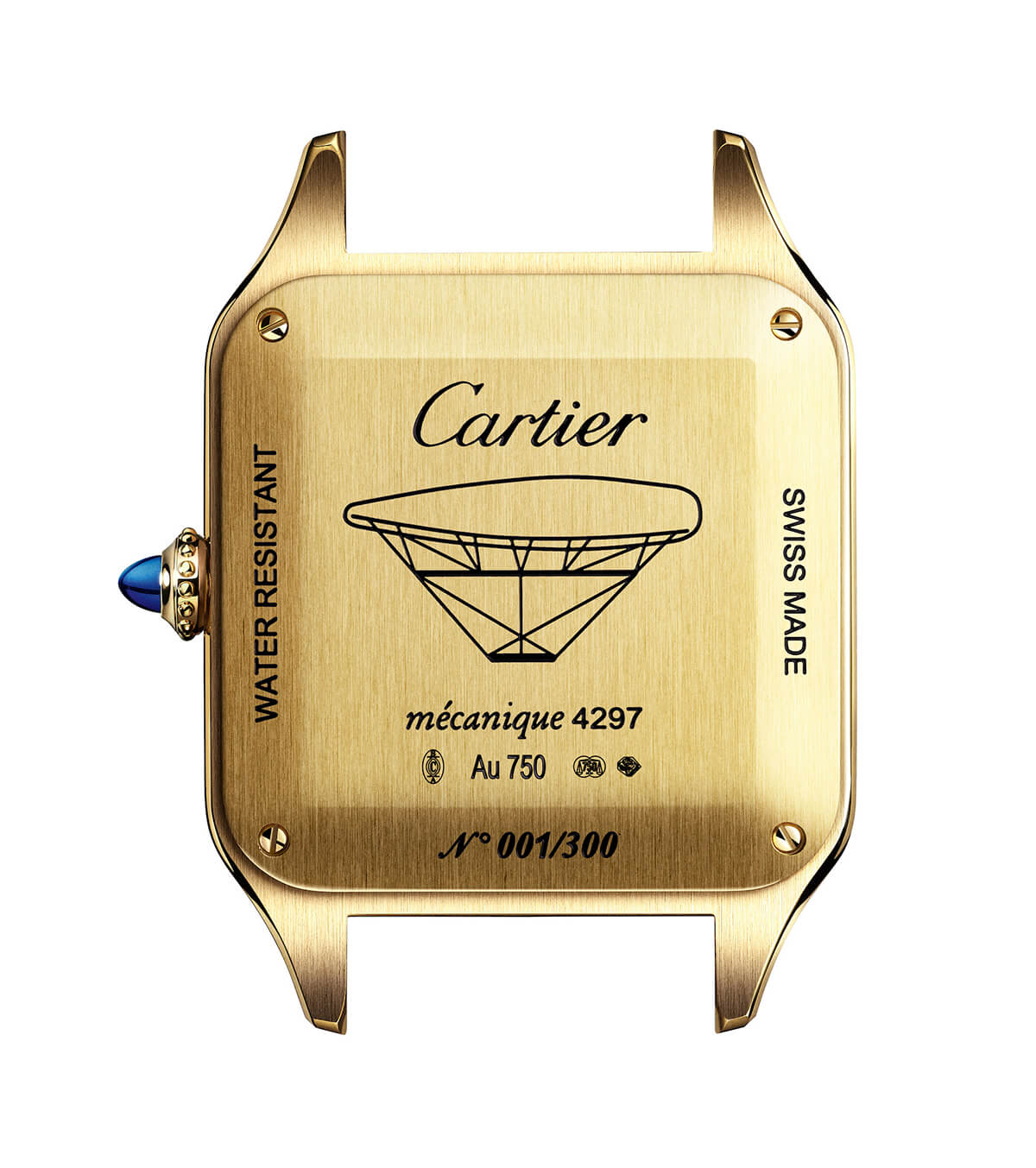 Cartier Santos-Dumont “La Baladeuse” Caseback