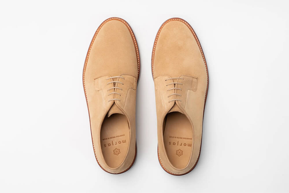 Morjas Plain Toe Blucher Sand Suedes