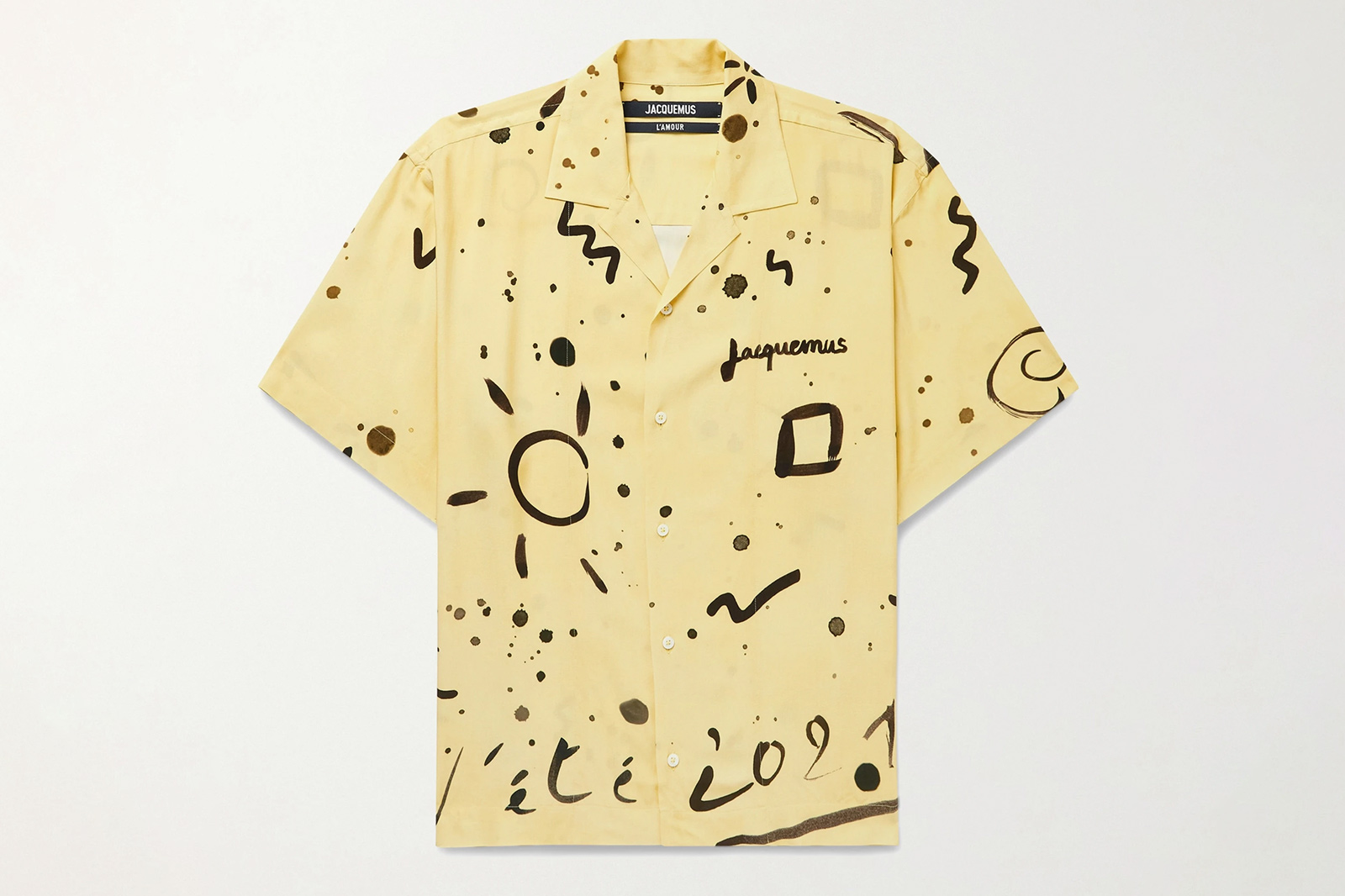 Jacquemus Oversized Camp Collar Printed Woven Shirt