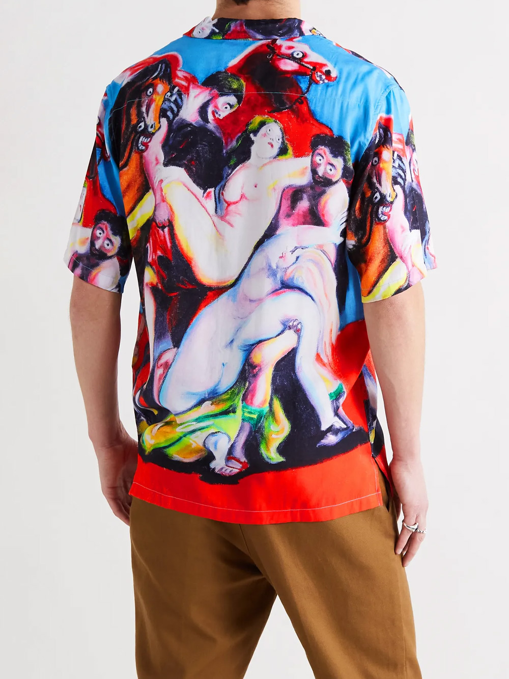 Endless Joy Jim Moir Turmoil Camp-collar Printed Tencel Shirt
