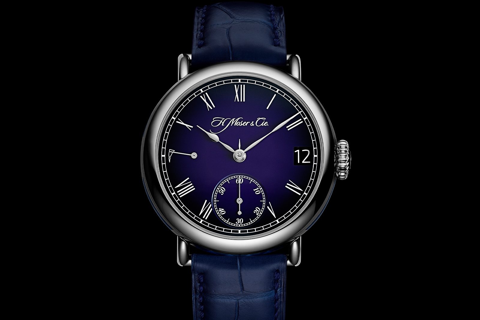 H. Moser Heritage Perpetual Calendar Midnight Blue Enamel