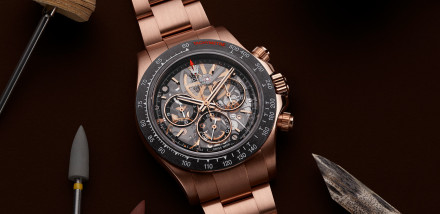 Artisans de Genève’s Solid Gold Skeleton Rolex Daytona Captures Autumnal Nostalgia