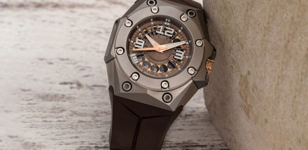 Linde Werdelin Add a Bronze Gold Dial to the Oktopus Moon