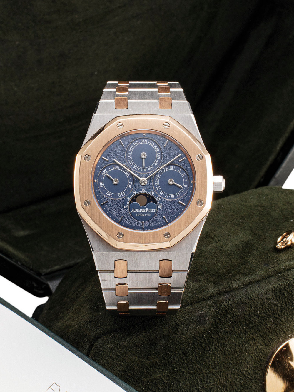 Audemars Piguet Royal Oak Perpetual Calendar "Tuscan Dial" in Platinum and 18K Pink Gold, Ref. 25686