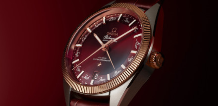Omega Introduce Three New Globemaster Annual Calendars with Burgundy, Green and Gold Dials