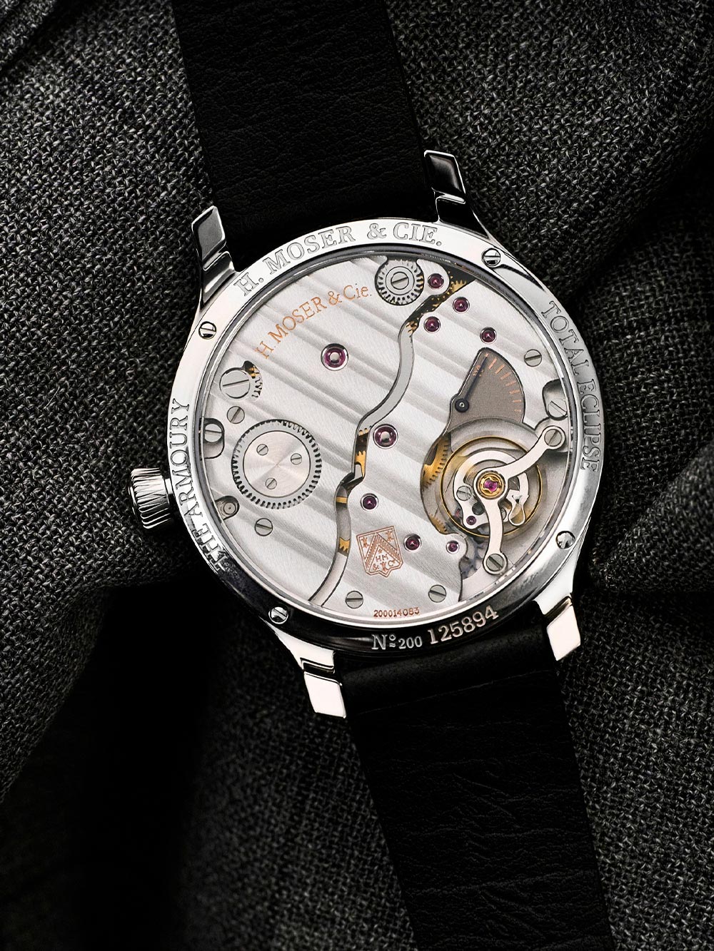 H. Moser & Cie. Endeavour Small Seconds Total Eclipse caseback