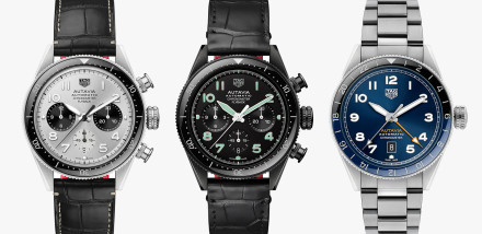 Tag Heuer Release Three Autavia 60th Anniversary Watches with Flyback Chronograph and GMT
