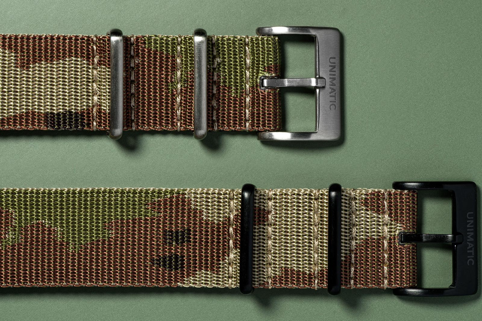 Camouflage jacquard nylon NATO strap