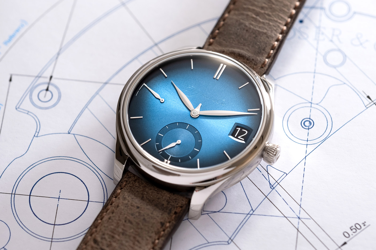 H.Moser & Cie Endeavour Perpetual Calendar Funky Blue dial