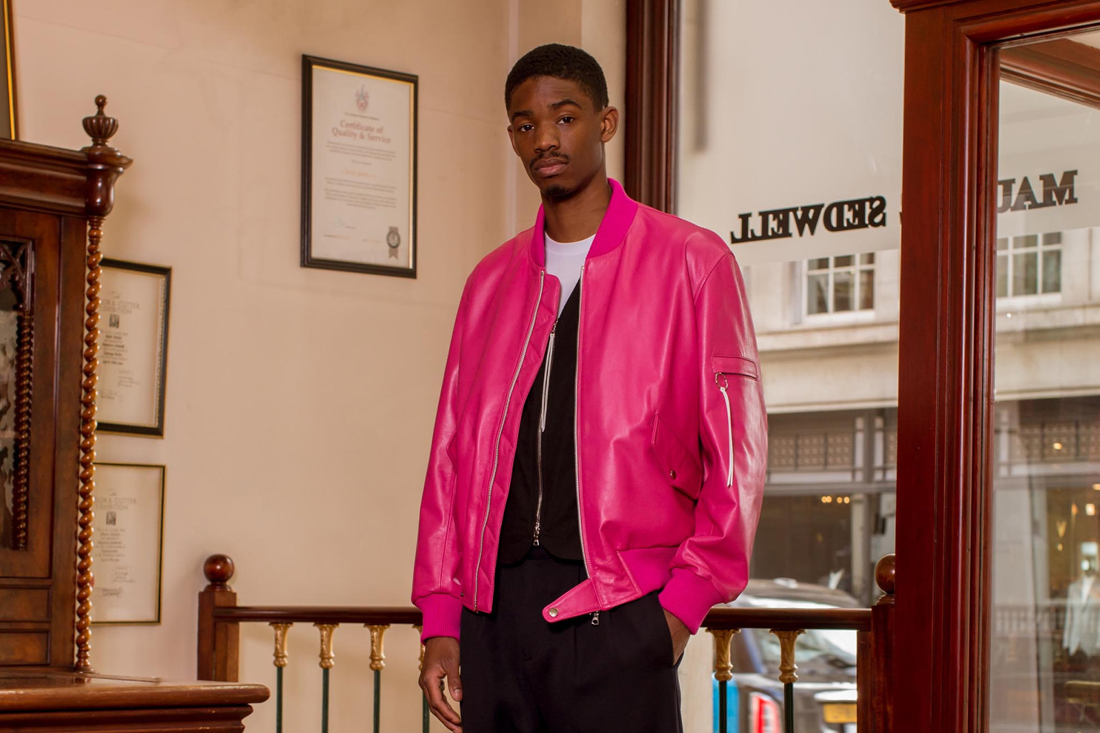 Italian Lambskin Bomber Jacket