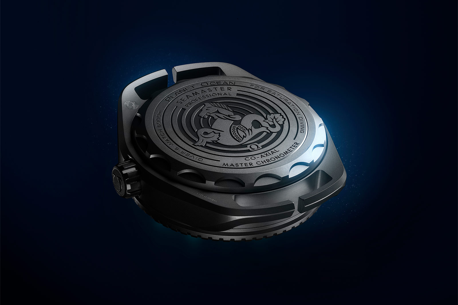 Omega Seamaster Planet Ocean Ultra Deep Titanium and 'O-MEGASTEEL' Caseback