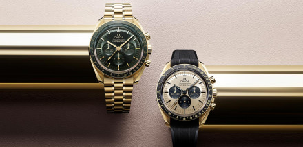 Omega Expands Precious Metal Speedmasters With the Moonshine Gold