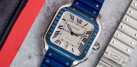 Santos De Cartier 2022 (in Blue PVD) Watch Review
