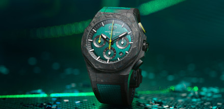 Girard-Perregaux Take to the Track With New Laureato Absolute Chronograph Aston Martin F1 Edition
