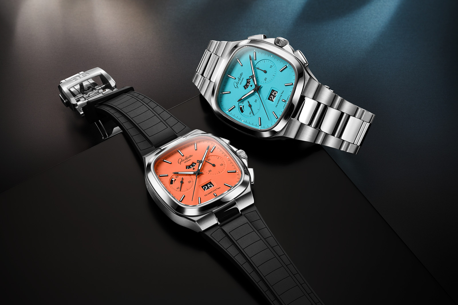 Glashütte Original’s Seventies Chronograph Panorama Date Gets Two Funky Colours