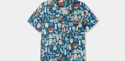 Sustainable Is Stylish Thanks to Sirplus’ Ceramic Print Ecovero Cuban Shirt