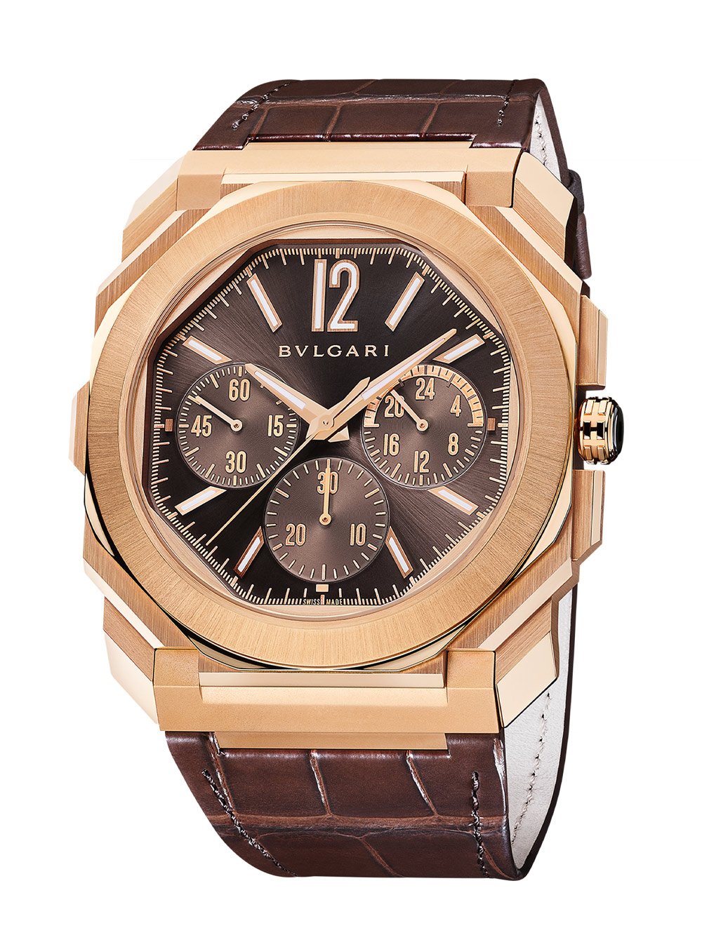 Bulgari Octo Finissimo Rose Gold Chronograph Portrait 2