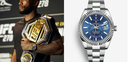 Leon “Rocky” Edwards Flexes Rolex Sky Dweller in UFC Championship Celebration&nbsp;