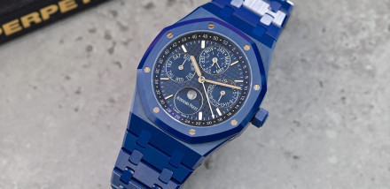 Audemars Piguet Royal Oak Perpetual Calendar Blue Ceramic Watch Review
