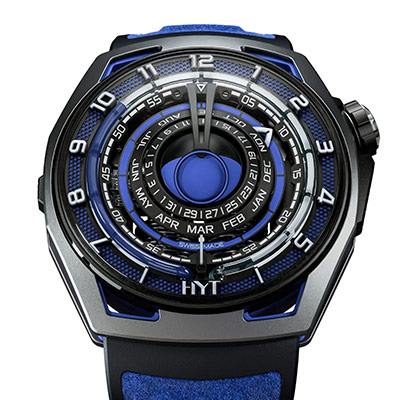 High Complication HYT Moon Runner Supernova Blue