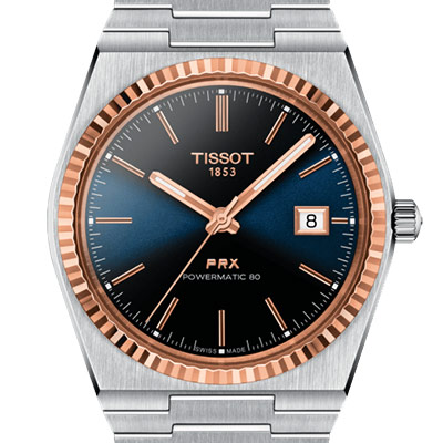 Sports Luxe Tissot PRX Powermatic 80 Steel & 18k Gold Bezel