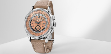 Patek Philippe Debut First World Time Flyback Chronograph in Stainless Steel