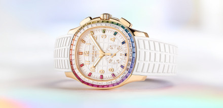 Patek Philippe Release First Self-Winding Aquanaut Luce “Rainbow” Chronograph for Women
