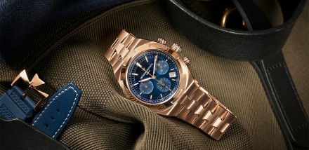 Vacheron Constantin Give the Overseas Chronograph a Makeover in Pink Gold and Blue