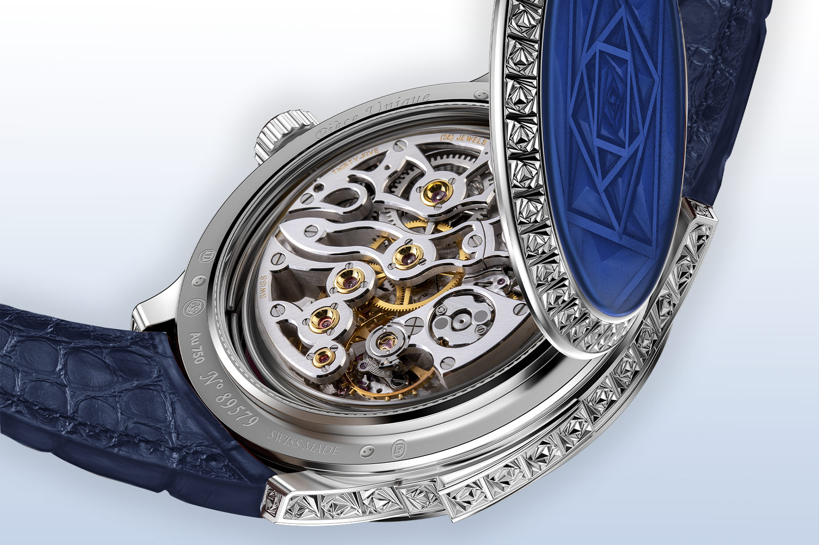 Parmigiani Rosa Celeste Les Roses Carrées Collection Grand Feu