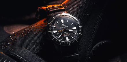 Zodiac Launch Super Sea Wolf Left Hand Drive Pro Diver GMT with Stealthy DLC Case