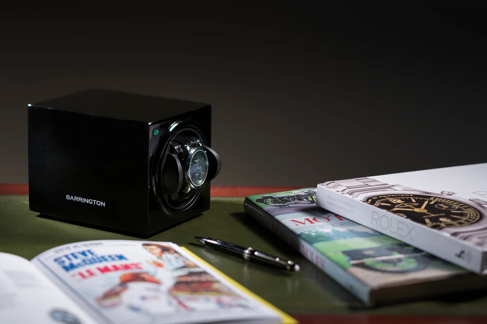 Barrington Single Black Watch Winder
