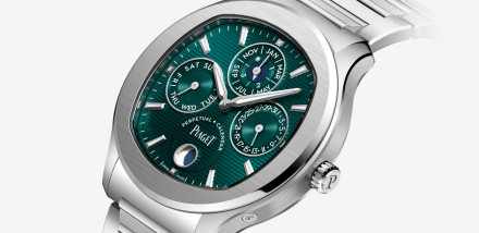 Piaget Release New Polo Perpetual Calendar Ultra-Thin Steel with Emerald Dial