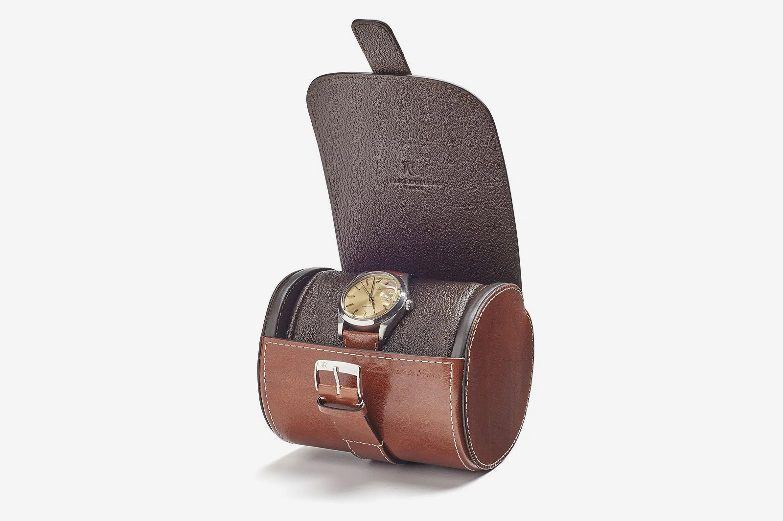 Jean Rousseau Watch Roll Vintage Calf Gold