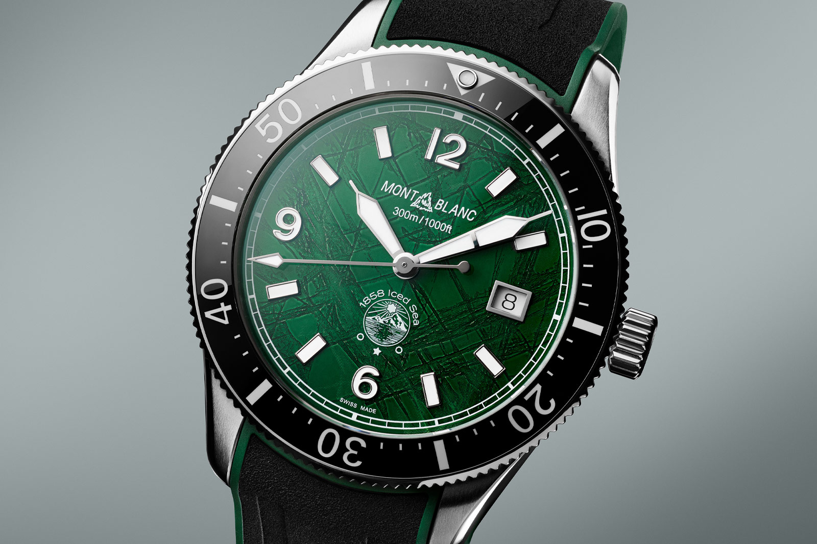 Montblanc 1858 Iced Sea Automatic Date Green Boutique Edition