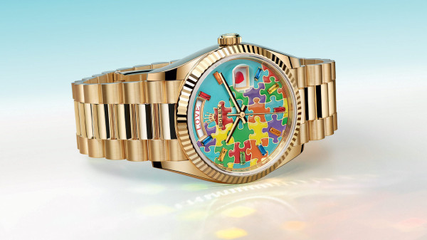 Rolex’s New Day-Date 36 Emoji Puzzle Dial Brings Fun and Colour 
