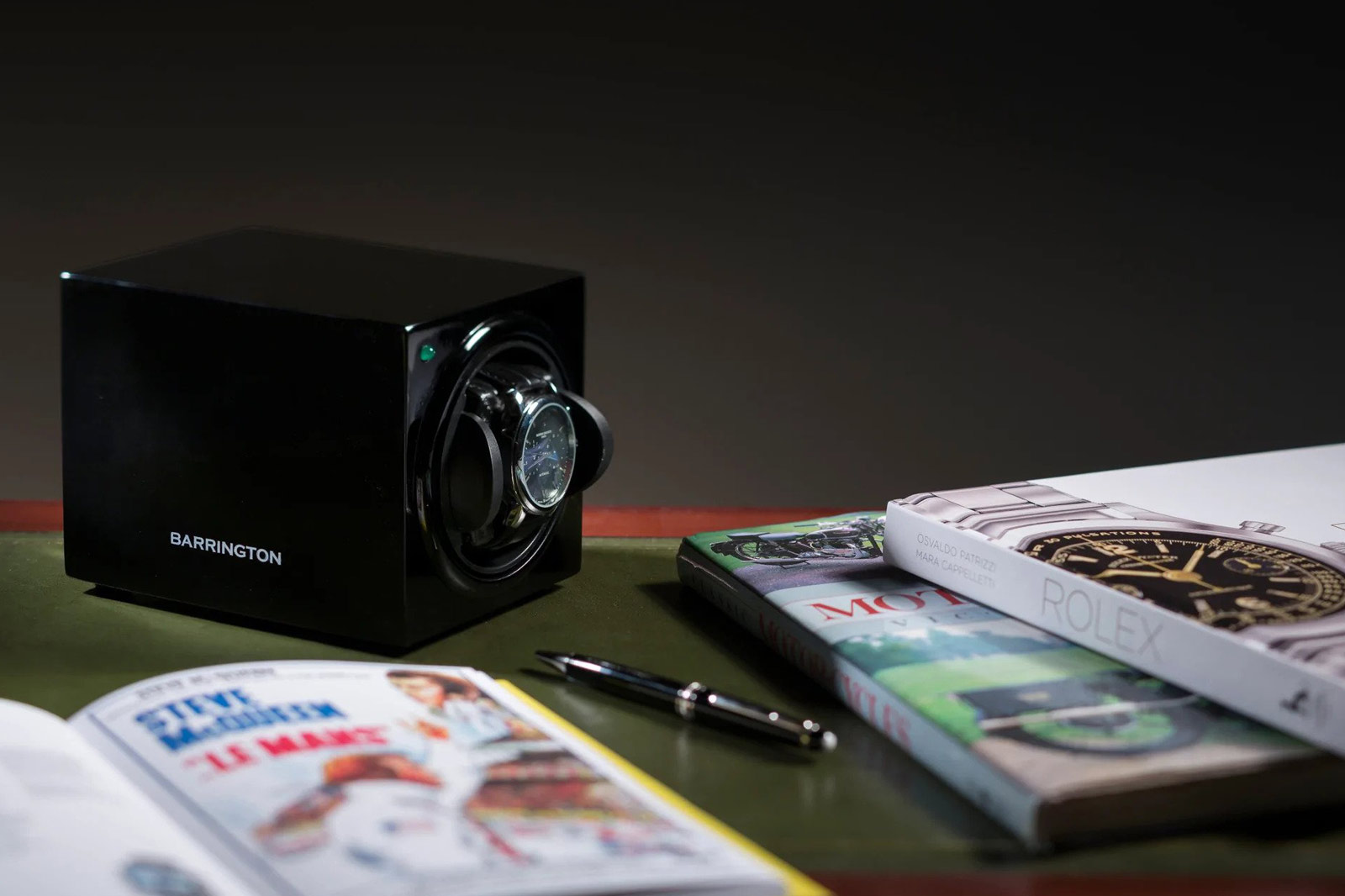 Barrington Single Black Watch Winder