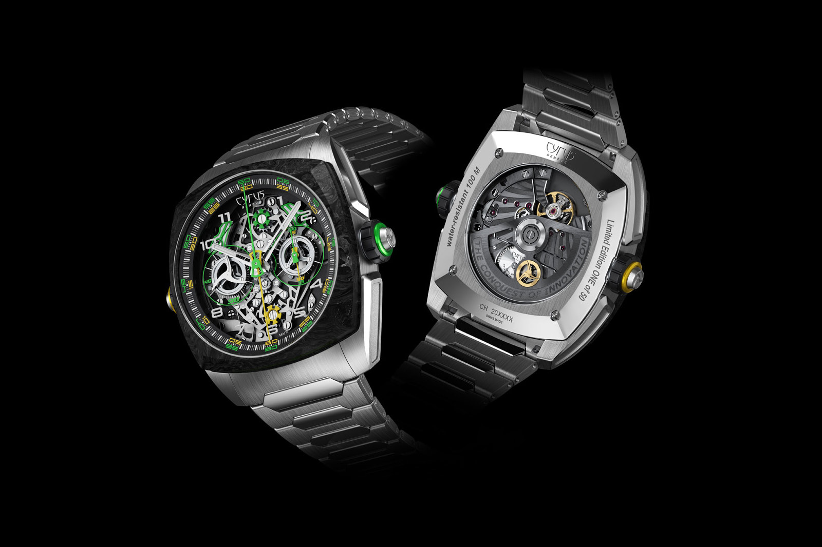 Cyrus Klepcys Dice Lime Carbon Stainless Steel
