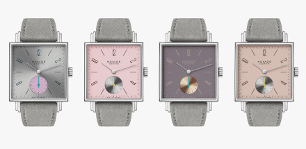 New Nomos Glashütte Tetra Quartet Explores Fresh Pink Colourways
